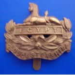 The Gloucestershire Regiment WWI Economy Metal Cap badge (Brass, slider) EB47