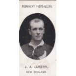 Taddy & Co Prominent Footballers (No Footnote)1907 New Zealand J A Lavery g/vg