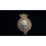 Duke of Lancasters Own Yeomanry Regiment Lancaster's Cap Badge (Bi-metal), Slider made by J.R.