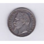 France 1868-5 Francs Napoleon III, GVF/NEF Historical polishing