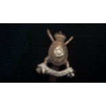 The Hampshire Yeomanry (Carabiniers) Forage Cap Badge issued between 1908-1922 (BI-metal) Slider.