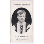 Taddy & Co Prominent Footballers (With Footnote)1908 Northampton R H Walker g/vg