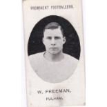 Taddy & Co Prominent Footballers (With Footnote)1908 Fulham W Freeman g/vg