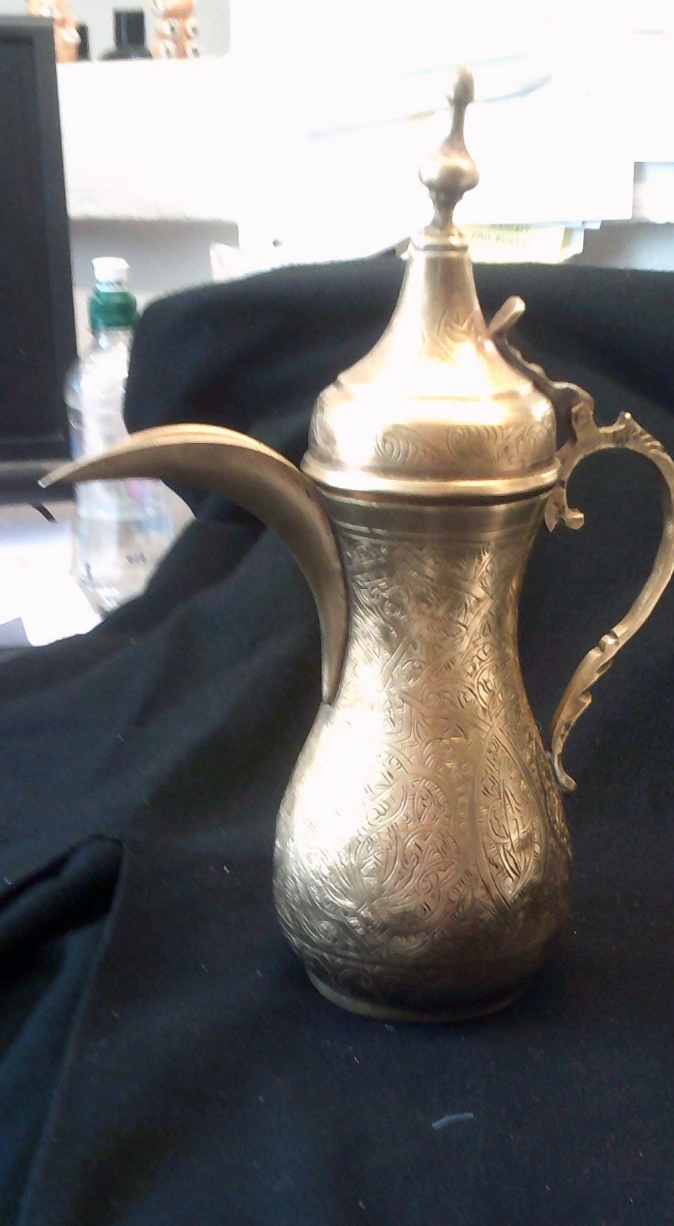 Vintage Ornamental Indian Style Brass Teapot