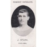 Taddy & Co Prominent Footballers (With Footnote)1908 Chelsea J Stark g/vg