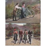 Postcard-Cycling-Fair Vintage colour postcard, Valantines.