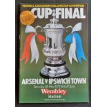 Arsenal v Ipswich Town Cup Final Programme 1978