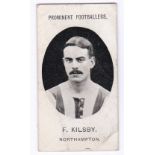 Taddy & Co Prominent Footballers (With Footnote)1908 Northampton F Kilsby g/vg