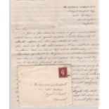 Royal Norfolk Regiment 1940 dated letter from PTE Walfirle, 5th Royal Norfolk Regiment in