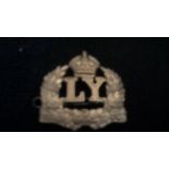 Prince Albert's Own Leicestershire Yeomanry (Hussars) Forage Cap Badge issued between 1908-1922