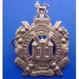 King's Own Scottish Borderers WWII Glengarry Badge (White-metal, lugs) EB52