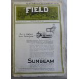 The Field 1925 November 26th lower edge damaged back cover Golden Guinea advertisement