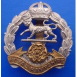 Royal Hampshire Regiment WWII Cap Badge (Bi-metal, slider) EB36