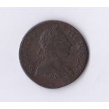 Great Britain 1772-George III Half penny GVF, S3774