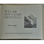 Art Book - hardback of Welsh Mountain Drawings by A.Wainright 1981, a little foxing