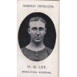 Taddy & Co Prominent Footballers (With Footnote)1908 Woolwich Arsenal H G Lee g/vg