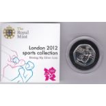 Great Britain 2011-Olympic Games 50 pence, Boxing, Silver proof with Royal Mint Certificate, S4967