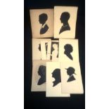 Silhouettes 1940's batch, some dated one by Handrus, some a little grubby but a nice lot (11)