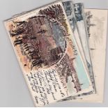 Postcards-Germany (Frankfurt) 1897-1899 - range of early used cards chromo's etc, good lot (11)