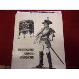 Deutsche Armee - Marsche Booklet, detailing the German marches and when they were produced such as