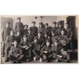 Royal Artillery and Service Corps Music Band WWI Postcard