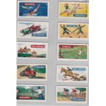 Amalgamated Tobacco Co Ltd (Mills) Sports and Games 1958 set 25/25 VG/EX light toning