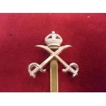 Army Physical Training Corps WWII Cap Badge (White-metal), Slider.