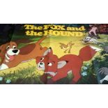 Poster-The Fox and the Hound-Walt Disney Production, size 30 x 28"-1980 excellent condition