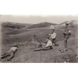 Royal Artillery WWI Postcard Army Helio, Signaller's No.2. Range finders looking down onto enemy