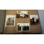 Phil graphical 1931-1945 Family photo album Baldock, 10 Wight etc mostly 2" x 3" some earlier