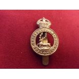 Hertfordshire Regiment WWI Cap Badge (Gilding-metal), Slider.
