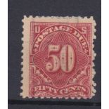 USA 1912-Postage due SG D386, 50 cents Scott 550 used cat value £160-