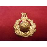 Royal Marines WWII Cap Badge (Brass), two lugs