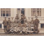 Royal Army Service Corps WWI Postcard 273 Company, Army Service Corps Mobile Transport Football