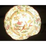 Plate-Royal Doulton - 52775XX, Bird + Floral scene - unboxed