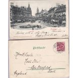 Postcards-Germany (Frankfurt) 1897-1900-good range of early cards, includes chromo's (10)