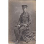 Royal Engineers WWI Postcard, 'Billy the Sapper' written on the front.