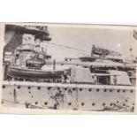 Battleship Admiral Graf Spee - WWII Naval Battle of the River Plate Postcard depicting the Crew