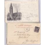 Postcards-France-Caudebec-En-Caux 1899-range of (13) used postcards, includes Quai Market, Ferry