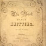 Knitting 1860-The Book of Fancy Knitting- pub Hall + Nelson + R. Walker, Wisbech, some wear with use