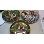 Kaiser porcelain Wall Plates -(3) Princess by Pond, Red Riding Hood, Pussy in Boots, all good