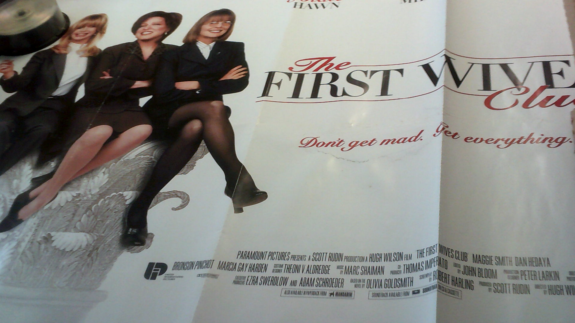 Poster-Paramount-The First Wives Club-30 x 36 approx.