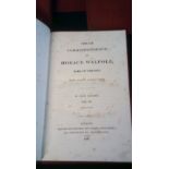 Books-(4) Walpole's private Correspondence - Nol's 1820 VIII, Vol IV, Vol I, Vol II