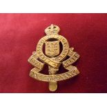 Royal Army Ordnance Corps Other Ranks WWII Cap Badge (Gilding-metal), slider.