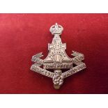 Yorkshire Regiment (Princess of Wales's Own) WWI Forage Cap Badge (White-metal), slider