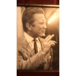 Framed Photo-7 x 10 Kirk Douglas 1960-autographed by artist