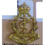 Canada - Royal Canadian Medical Corps Cap Badge - Brass, KC