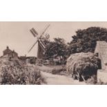 Postcard-Norfolk-Paston Hill Windmill-Judges card