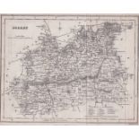 Map-Surrey Circa 1834 by Archibald Fullerton Glasgow