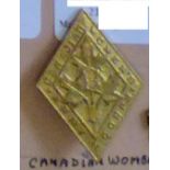 Canada - Canadian Women's Army Corps Cap Badge - Brass